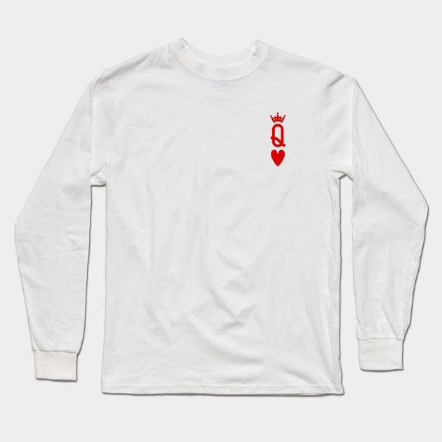 Queen Of The Heart Long Sleeve T-Shirt by onsyourtee